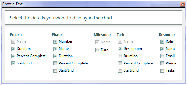 Choose Text Choose Text